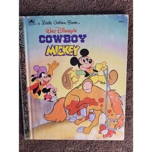 Mickey Cowboy Children's Book Vintage 1990